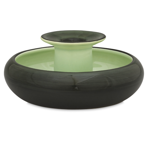 Candlestick with flower ring 215 | Decor 059-1