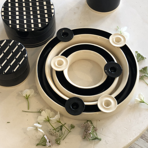 Flower vase ring 735B with candle holder 735B | Decor 000