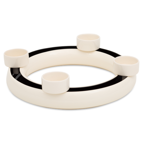 Flower vase ring 735B with candle holder 735B | Decor 007-1