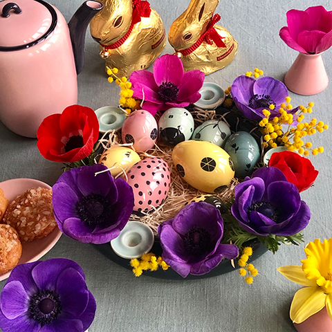 Easter eggs nest 8 pieces HB 735A 735A | Decor 999