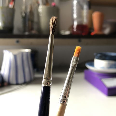 Brush set 2 pcs. size 4 HBW | Decor 999